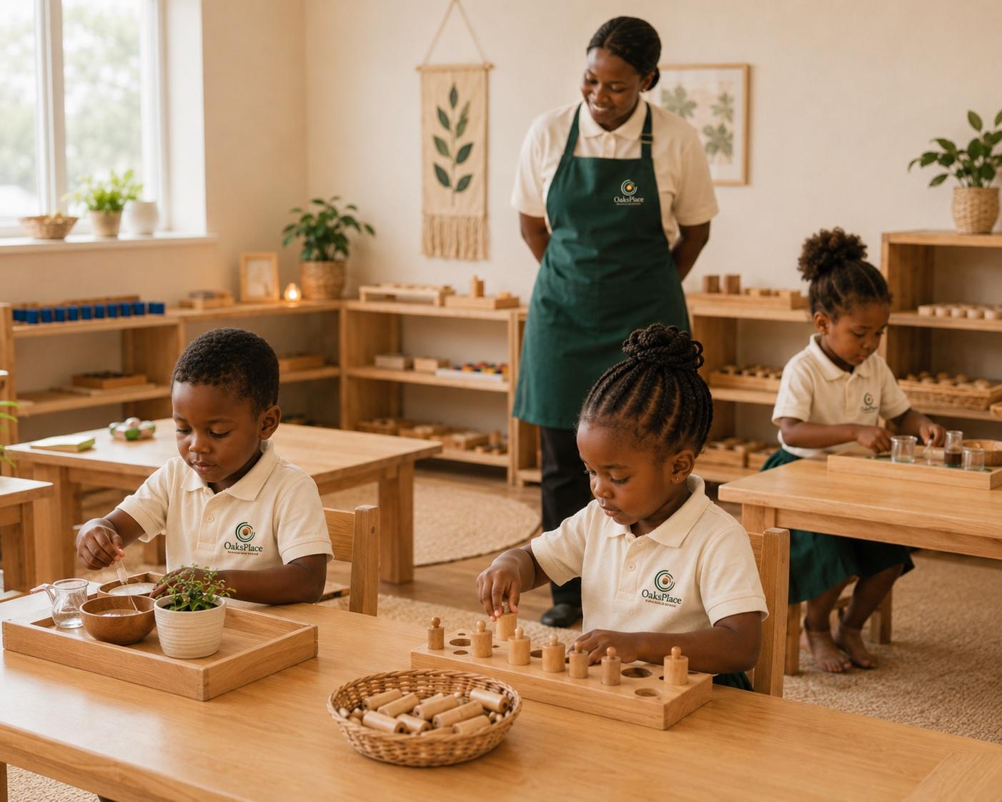 Children at OaksPlace Montessori School