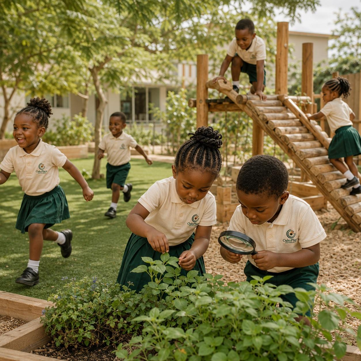 Outdoor play at OaksPlace